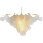 Nimbus Pendant - Satin Brass / Fritted