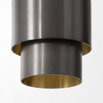 Ring Linear Multi Light Pendant - Bronze