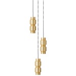 Ring Multi Light Pendant - Satin Brass