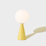 Bilia Mini Table Lamp - Yellow / White Glass