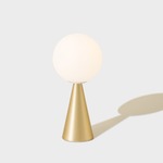 Bilia Mini Table Lamp - Brass / White Glass