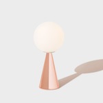 Bilia Mini Table Lamp - Copper / White Glass