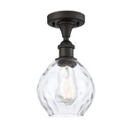 Waverly Semi Flush Ceiling Light - Oil Rubbed Bronze / Clear
