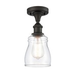 Ellery Semi Flush Ceiling Light - Oil Rubbed Bronze / Clear