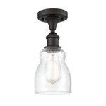 Ellery Semi Flush Ceiling Light - Oil Rubbed Bronze / Clear Seedy