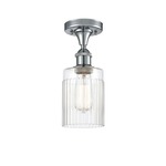 Hadley Semi Flush Ceiling Light - Polished Chrome / Clear