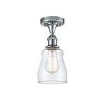 Ellery Semi Flush Ceiling Light - Polished Chrome / Clear