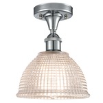 Arietta Semi Flush Ceiling Light - Polished Chrome / Clear