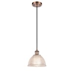 Arietta Cord Hung Mini Pendant - Antique Copper / Clear