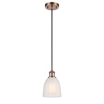 Brookfield Pendant - Antique Copper / White