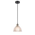 Arietta Mini Pendant - Black / Antique Brass / Clear