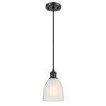 Brookfield Pendant - Matte Black / White