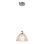 Arietta Cord Hung Mini Pendant - Polished Chrome / Clear