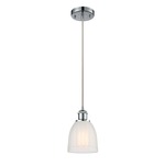 Brookfield Pendant - Polished Chrome / White