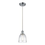 Brookfield Pendant - Polished Chrome / Clear