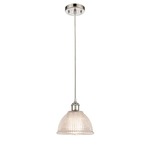 Arietta Cord Hung Mini Pendant - Polished Nickel / Clear