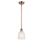 Brookfield Pendant - Antique Copper / White