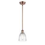 Brookfield Pendant - Antique Copper / Clear