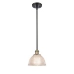 Arietta Pendant - Black / Antique Brass / Clear