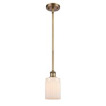 Hadley Pendant - Brushed Brass / Matte White