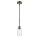 Hadley Pendant - Brushed Brass / Clear