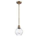 Waverly Pendant - Brushed Brass / Clear