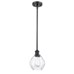 Waverly Pendant - Matte Black / Clear