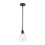Ellery Pendant - Matte Black / Clear Seedy
