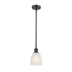 Brookfield Pendant - Matte Black / White