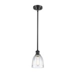 Brookfield Pendant - Matte Black / Clear