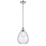 Waverly Teardrop Stem Hung Pendant - Polished Chrome / Clear