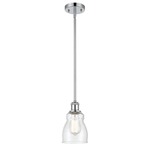 Ellery Pendant - Polished Chrome / Clear Seedy