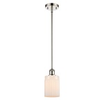 Hadley Pendant - Polished Nickel / Matte White