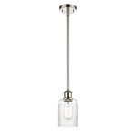 Hadley Pendant - Polished Nickel / Clear