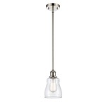 Ellery Pendant - Polished Nickel / Clear