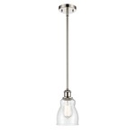 Ellery Pendant - Polished Nickel / Clear Seedy
