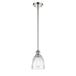 Brookfield Pendant - Polished Nickel / Clear