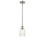 Hadley Pendant - Brushed Satin Nickel / Clear