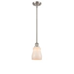Ellery Pendant - Brushed Satin Nickel / White