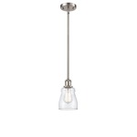 Ellery Pendant - Brushed Satin Nickel / Clear
