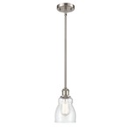 Ellery Pendant - Brushed Satin Nickel / Clear Seedy