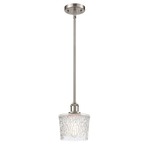 Niagra Pendant - Brushed Satin Nickel / Clear