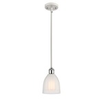 Brookfield Pendant - White / Polished Chrome / White