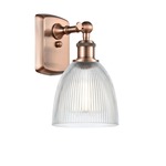 Castile Wall Sconce - Antique Copper / Clear