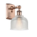 Dayton Wall Sconce - Antique Copper / Clear
