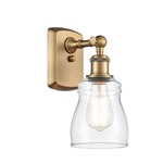 Ellery Wall Sconce - Brushed Brass / Clear