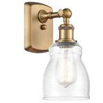 Ellery Wall Sconce - Brushed Brass / Clear Seedy