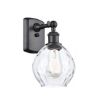 Waverly Wall Sconce - Matte Black / Clear