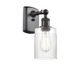 Hadley Rectangle Canopy Wall Sconce - Oil Rubbed Bronze / Clear