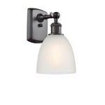 Castile Wall Sconce - Oil Rubbed Bronze / White